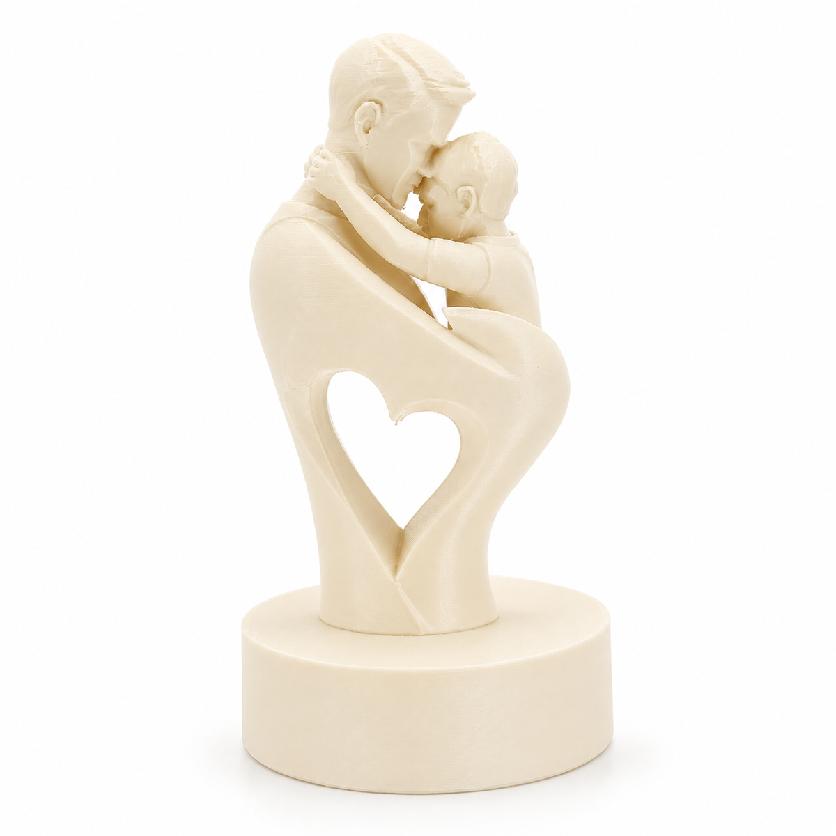 Father & Son Heart Sculpture