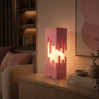 Geometric Pixel Tower LED Lamp