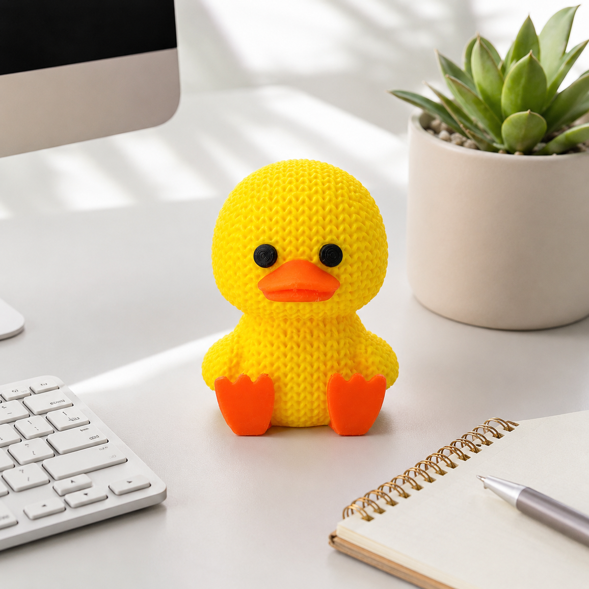 Knitted Duck Toy