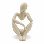 Contemplative Abstract Figure Sculpture