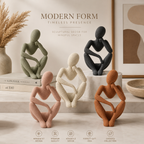 Contemplative Abstract Figure Sculpture
