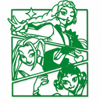 Fantasy Heroine Trio 2D Wall Art