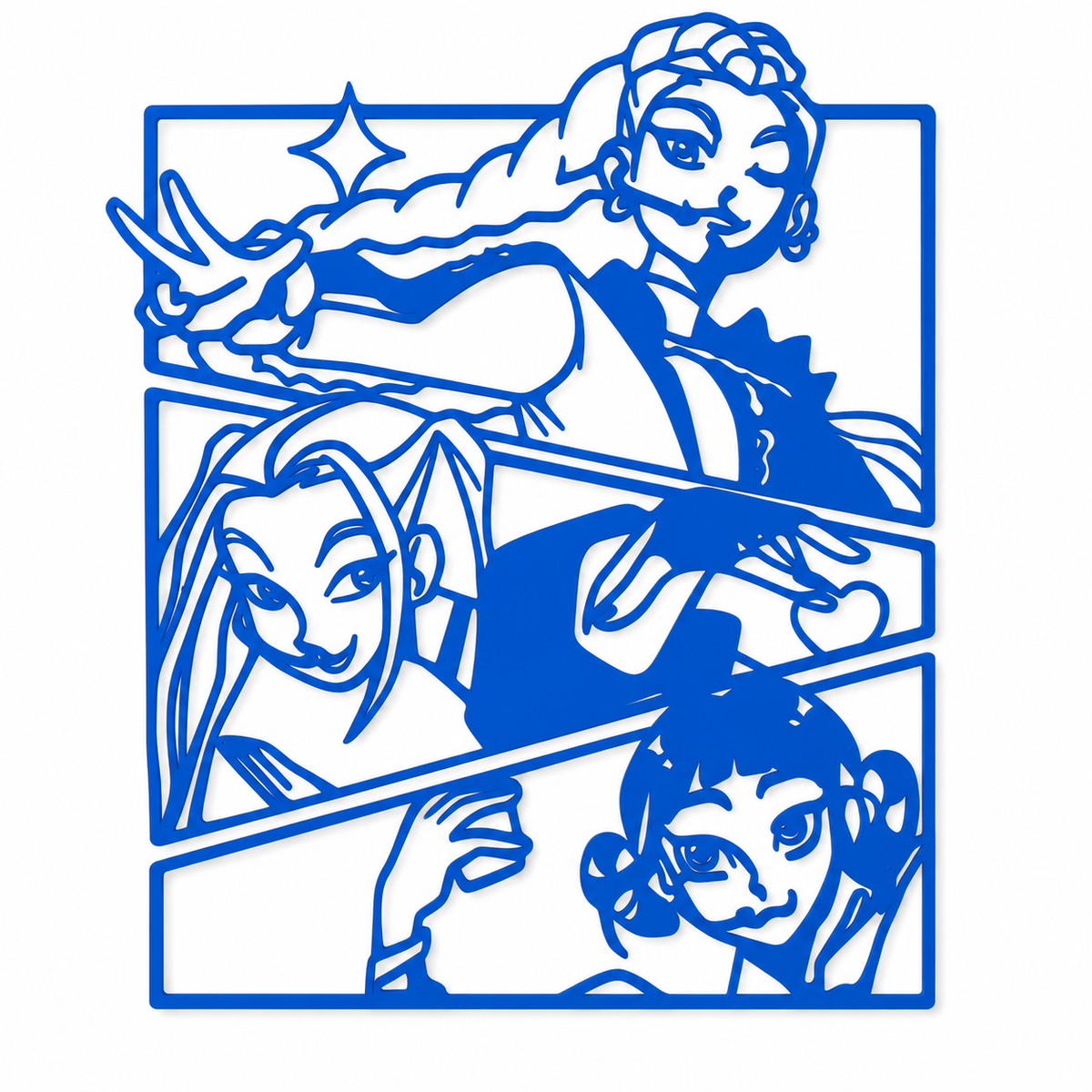 Fantasy Heroine Trio 2D Wall Art