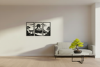 Japanese Mountain Wall Decor Set