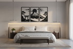 Japanese Mountain Wall Decor Set