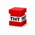 Clickable Minecraft-Inspired TNT Fidget Toy