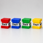 Clickable Minecraft-Inspired TNT Fidget Toy