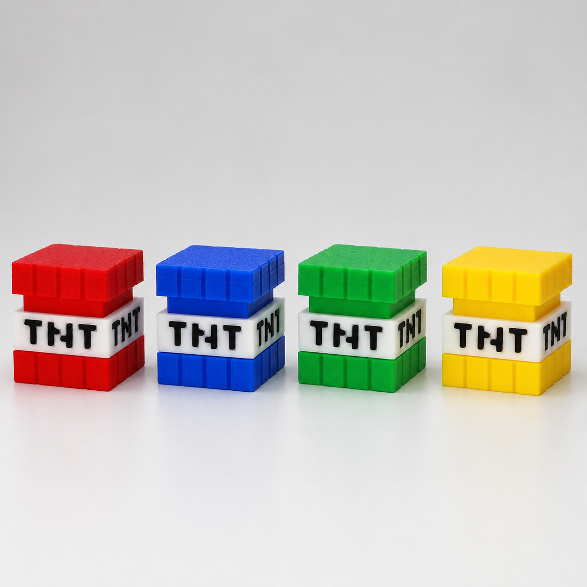 Clickable Minecraft-Inspired TNT Fidget Toy