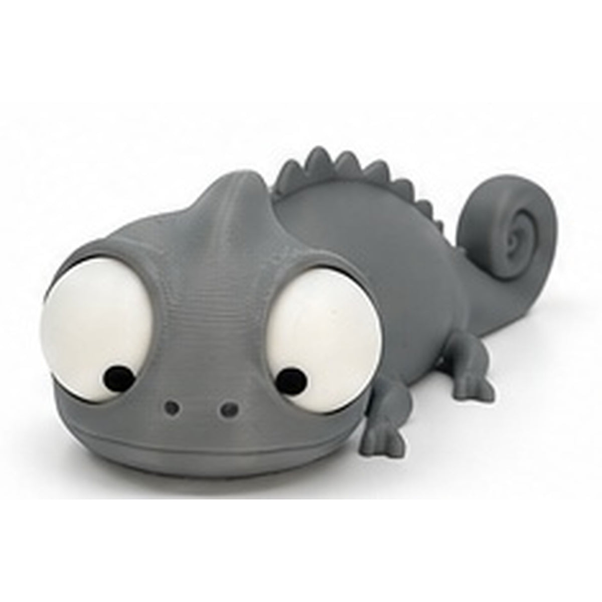 Cute Chameleon Figurine  Goofy Eyes