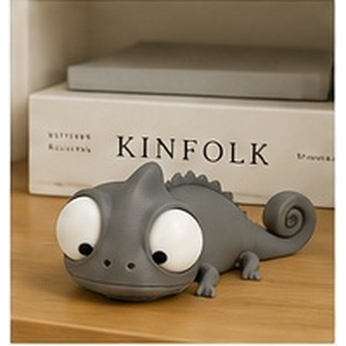 Cute Chameleon Figurine  Goofy Eyes