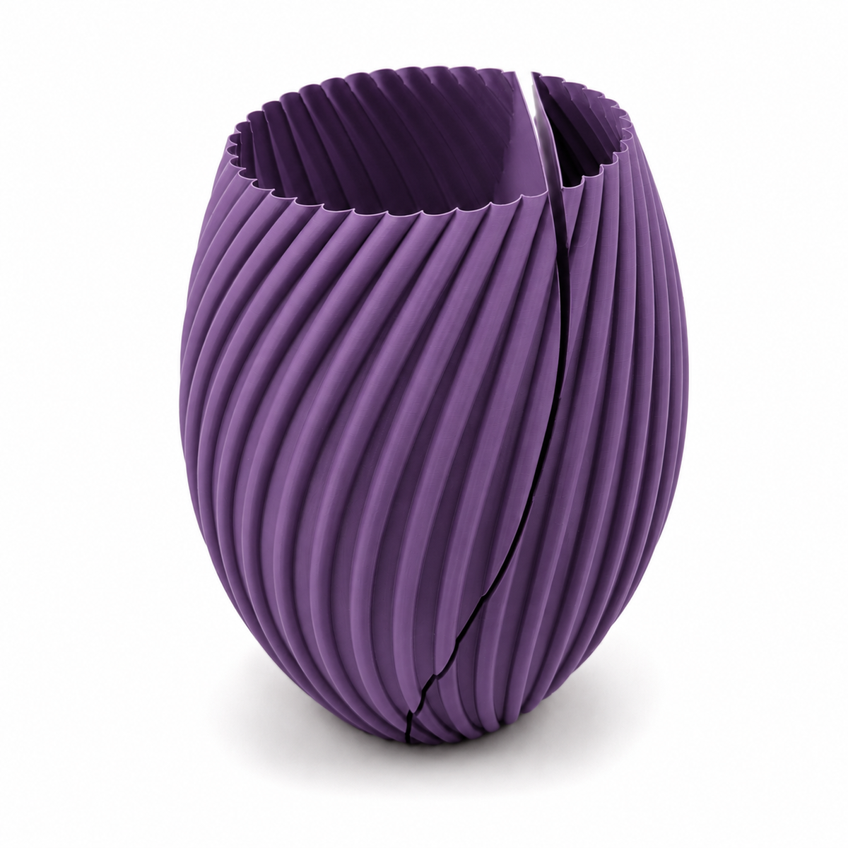 Interlocking Split Twist Vase Set