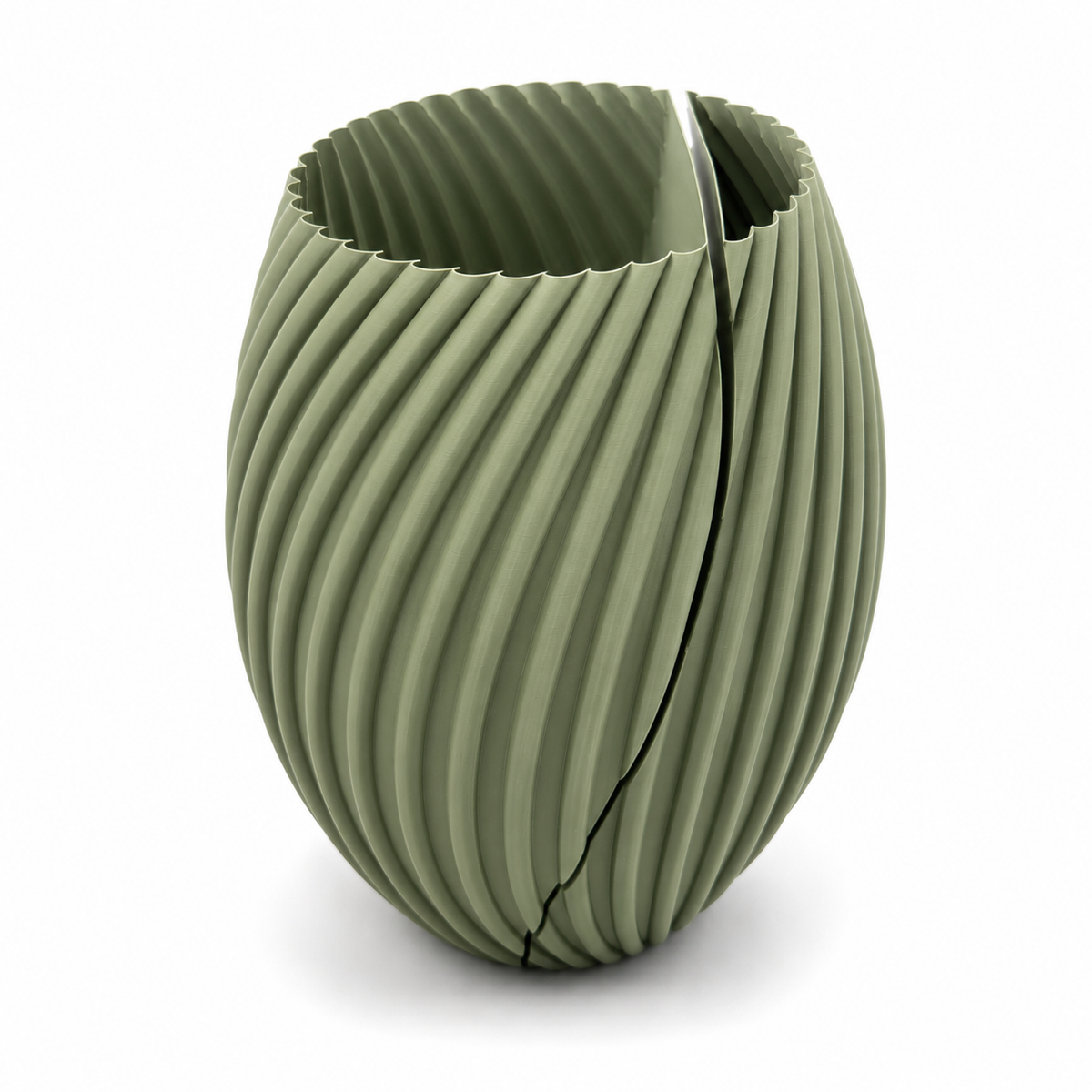 Interlocking Split Twist Vase Set