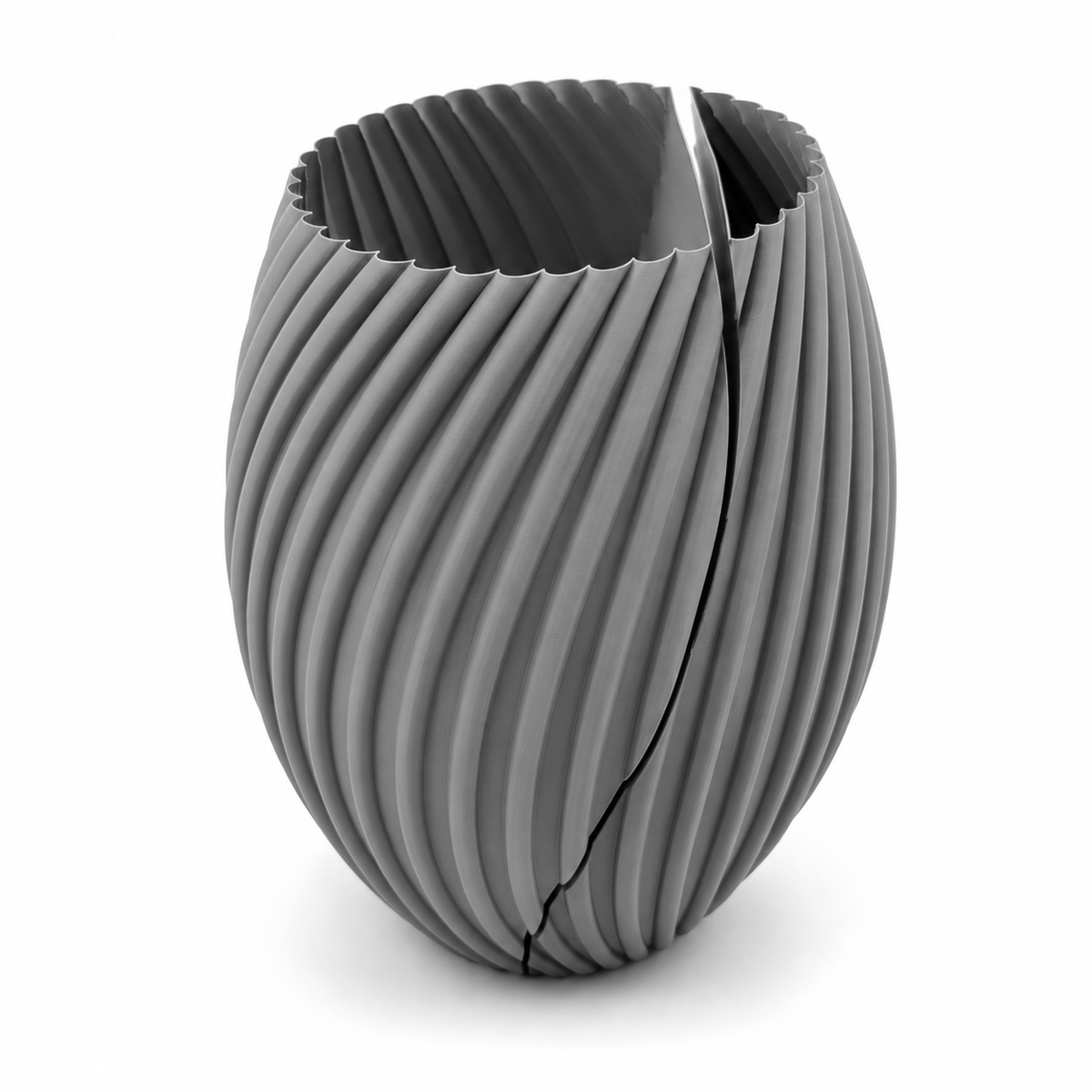 Interlocking Split Twist Vase Set