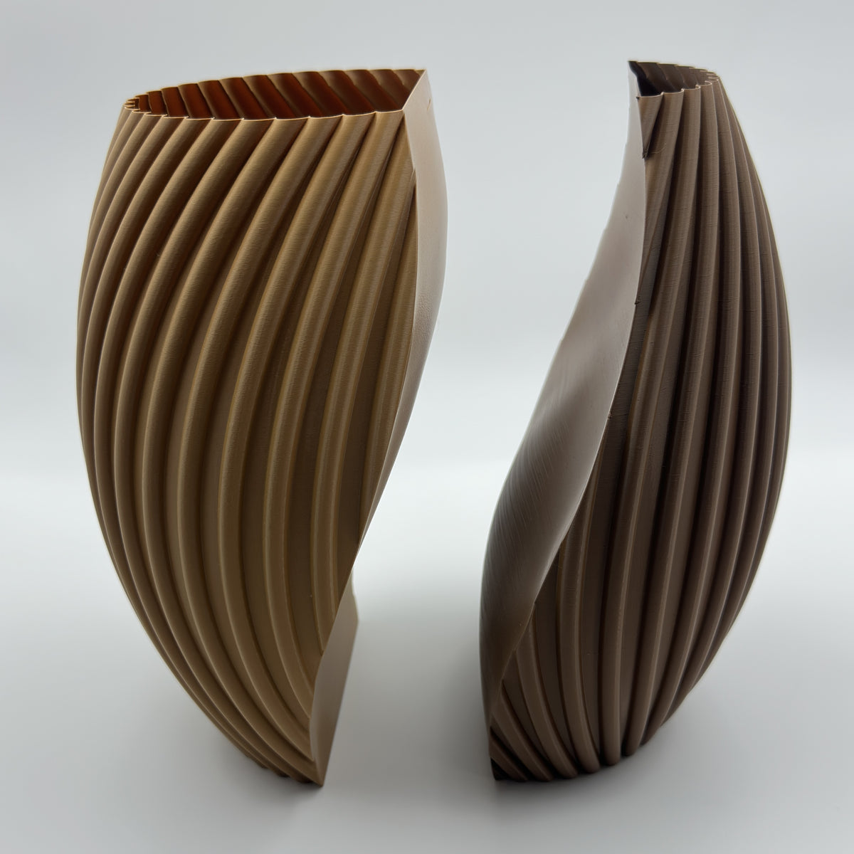 Interlocking Split Twist Vase Set