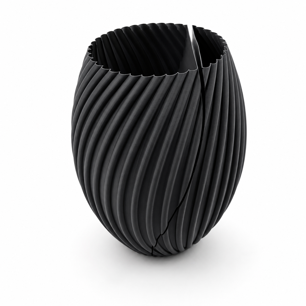 Interlocking Split Twist Vase Set