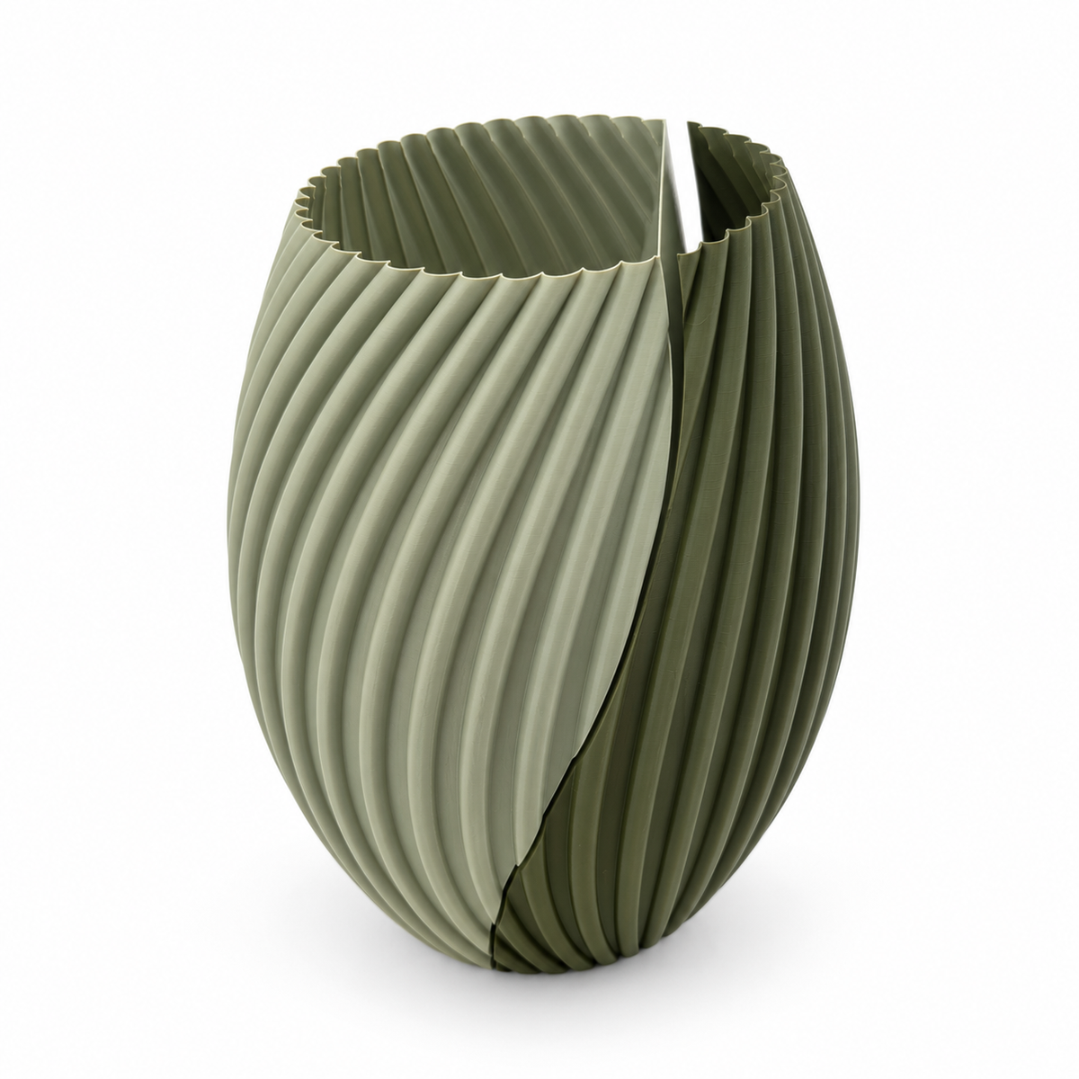 Interlocking Split Twist Vase Set