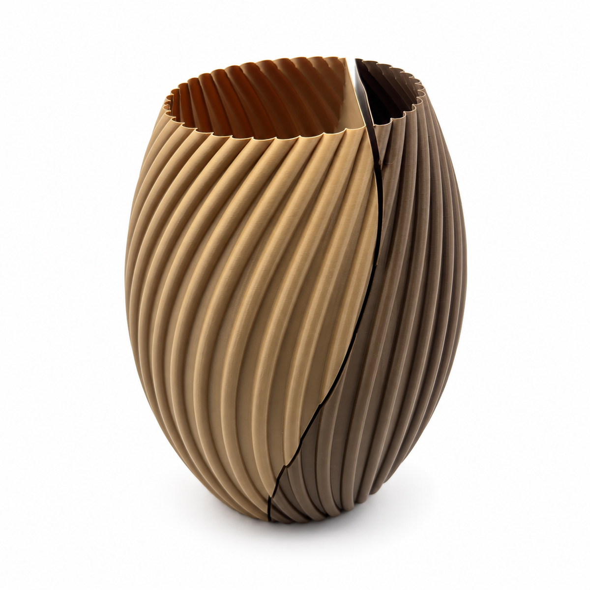 Interlocking Split Twist Vase Set
