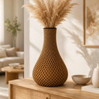 Woven Lattice Decorative Vase
