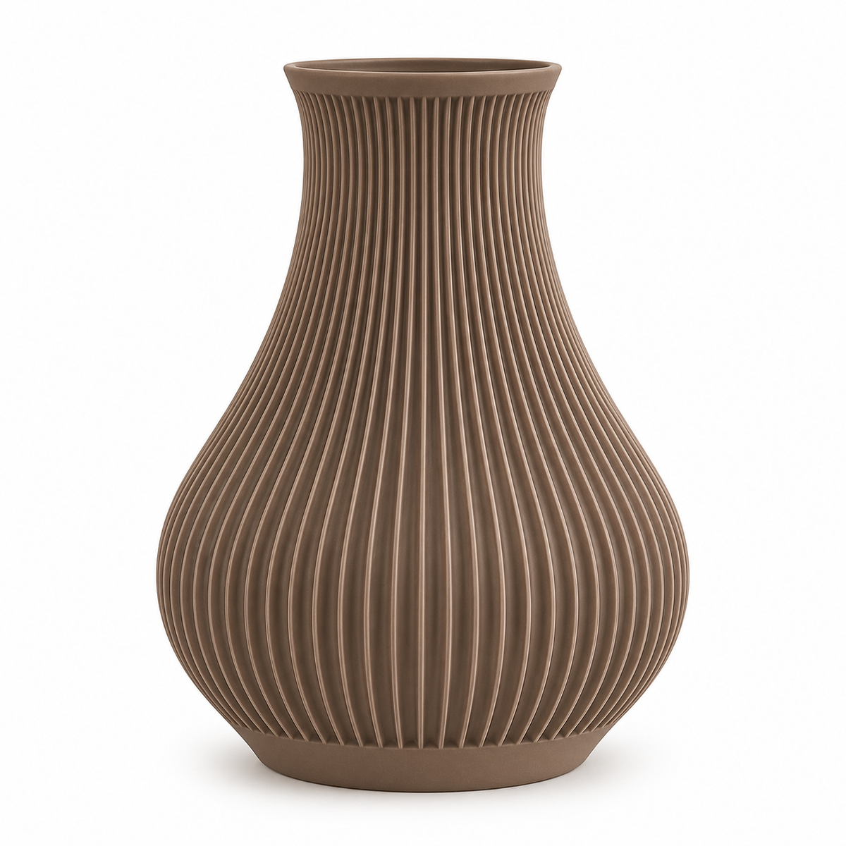 Ribbed Decorative Vase
