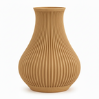 Ribbed Decorative Vase