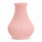 Ribbed Decorative Vase