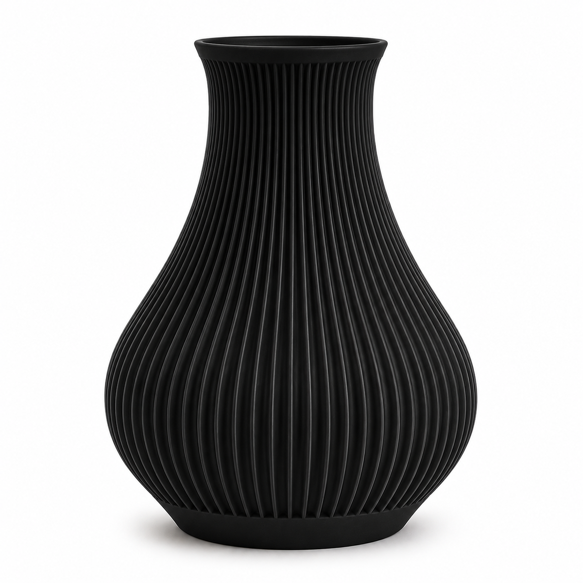 Ribbed Decorative Vase