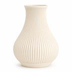 Ribbed Decorative Vase