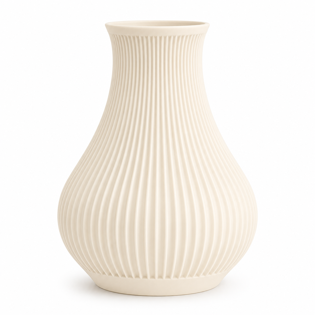 Ribbed Decorative Vase