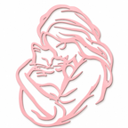 Woman &amp; Cat 2D Wall Art