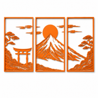 Japanese Mountain Wall Decor Set