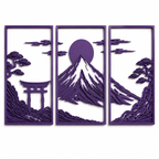 Japanese Mountain Wall Decor Set