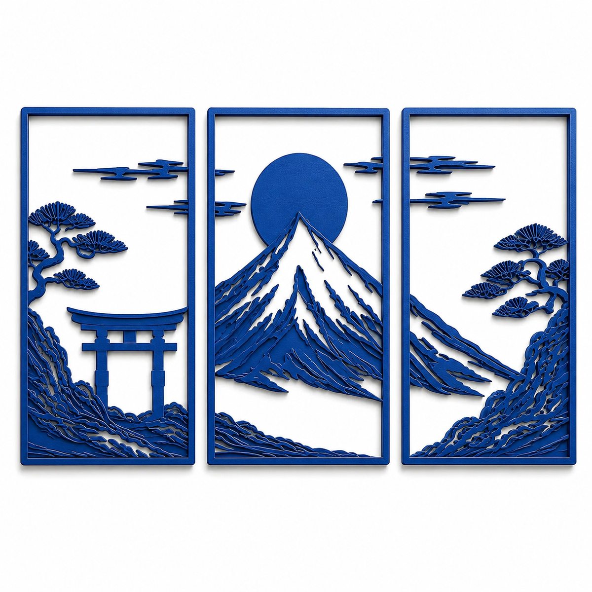 Japanese Mountain Wall Decor Set