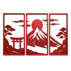 Japanese Mountain Wall Decor Set