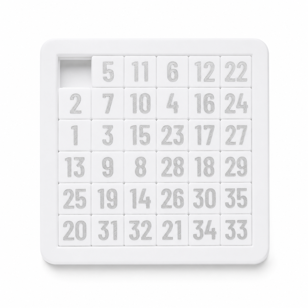Tile Number Sliding Puzzle