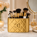 Quilted Makeup Brush Holder