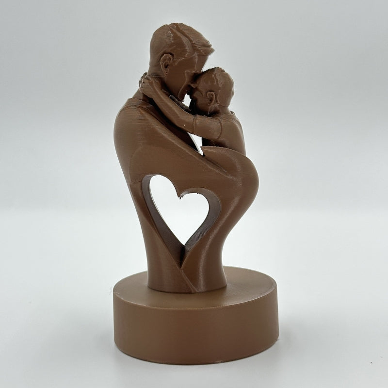 Father & Son Heart Sculpture